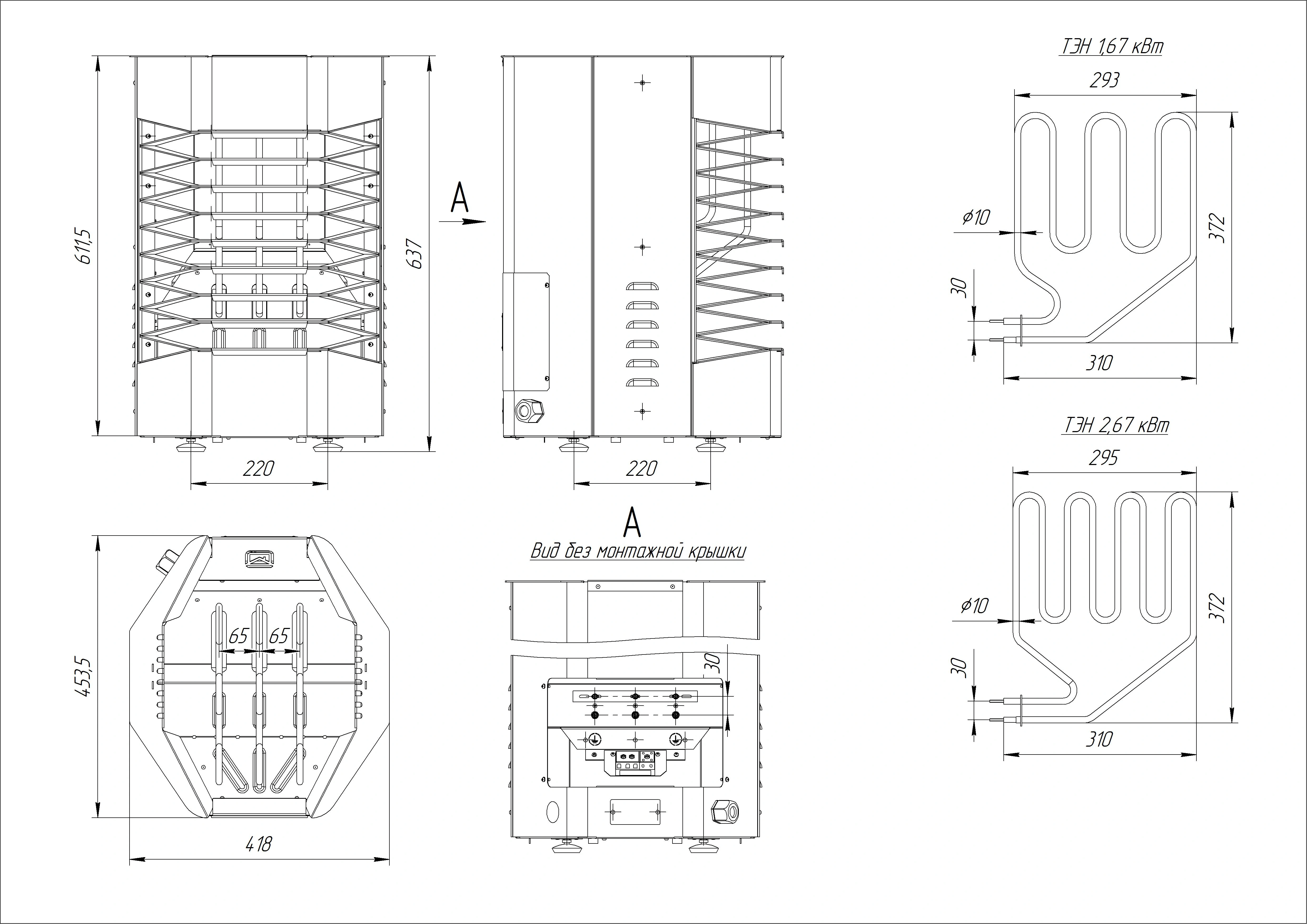 Электрокаменка SteamLine 8 (1.1) - Теплодар